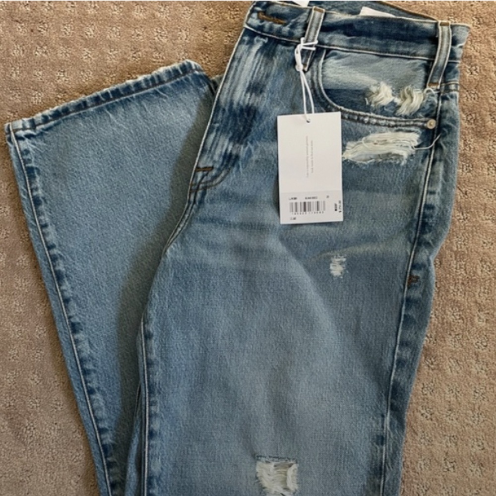 NWT Frame Le Jane straight leg jeans, size 29, Sunkissed